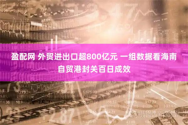 盈配网 外贸进出口超800亿元 一组数据看海南自贸港封关百日成效